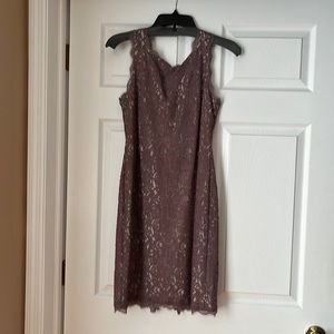 Dark rose sleeveless lace dress. Fully lined. Perfect for the summer